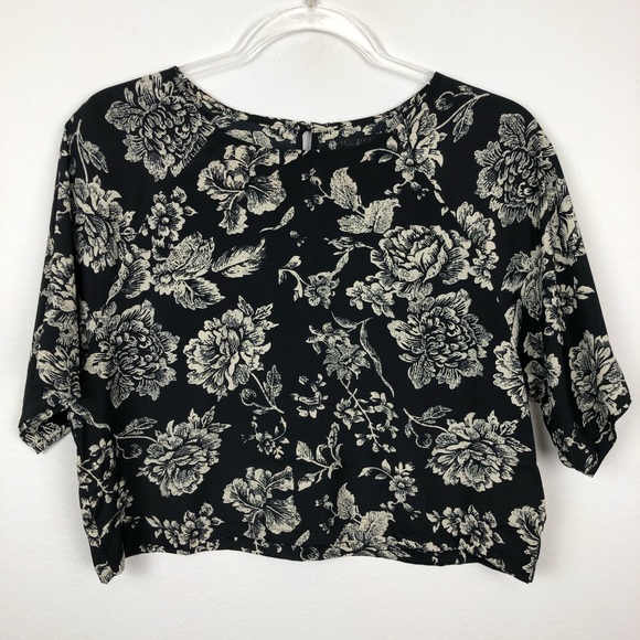 House of Harlow 1960 Tops - House of Harlow 1960 Floral Cropped Blouse XS